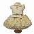 Roupa Pet - Vestido Floral Nude - Imagem 1