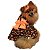Roupa Pet - Vestido Morticia Halloween - Imagem 1
