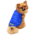 Roupa Pet - Colete Puffer Azul Forrado - Imagem 1