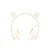 Headphone Bluetooth Orelha De Gato Branco Bw-39 - Imagem 1