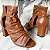 Bota Milano - Bota Open Boot Couro Salto Bloco Camel - Imagem 1