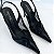 Slingback Mônaco - Slingback Preto com Transparência Salto Fino - Imagem 1