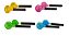 4 Pares De Esfera Cromoterapia Vidro Grande Corporal Glitter - Imagem 1