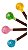 4 Pares De Esfera Cromoterapia Vidro Pequena Facial Glitter - Imagem 2