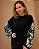 Blusa com Mangas Bordadas em Relevo - Imagem 1