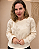 Blusa Tricot com Flores - Imagem 3