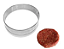 Aro Cortador De Hambúrguer 12 X 3 Cm Em Inox - Imagem 1