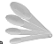 Kit medida c/ 4 colheres em plastico - Imagem 1