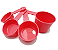 Kit Medida Xicaras c/4 em plastico - Imagem 1