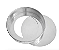 Forma de Bolo Redonda Fundo Falso (27 x 5cm) - em Aluminio - Imagem 1
