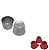 Forminha Pudim Gabinete Oval em aluminio 5,7X4,6X4,2 cm - Imagem 1