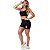 Short Feminino Preto Brasão – Soldiers Nutrition - Imagem 1