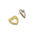 Brinco de Coração Todo Cravejado com Microzircônias - Banhado Ouro 18k - Imagem 3
