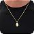 Pingente Unissex Pai Nosso Oval - Banhado a Ouro 18k - Imagem 1