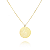 Pingente Unissex Plaquinha Redonda Pai Nosso 3cm - Banhado a Ouro 18k - Imagem 2