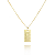Pingente Unissex Plaquinha Retangular Pai Nosso - Banhado a Ouro 18k - Imagem 2