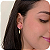 Brinco Argolinha de Click com Pingente Infinito - Banhado a Ouro 18k - Imagem 1