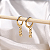 Brinco Argolinha de Click com Pingente Infinito - Banhado a Ouro 18k - Imagem 2