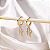 Brinco Argolinha de Click com Pingente Love - Banhado a Ouro 18k - Imagem 2