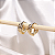 Brinco Argolinha de Click P Formato Folha - Banhado a Ouro 18k - Imagem 2