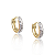 Brinco Argolinha de Click Cravejada com Microzircônias - Banhado a Ouro 18k - Imagem 2