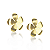 Brinco Orgânico Flor G - Banhado a Ouro 18k - Imagem 2