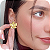 Brinco Moderno de Flor G - Banhado a Ouro 18k - Imagem 1
