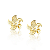 Brinco Moderno de Flor G - Banhado a Ouro 18k - Imagem 2