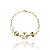 Pulseira Orgânica com Pérolas - Banhada a Ouro 18k - Imagem 3
