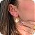 Brinco Argolinha de Click Trevo - Banhada a Ouro 18k - Imagem 1