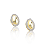 Brinco Botão com Acabamento de Microzircônias - Banhado a Ouro 18k - Imagem 2