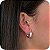 Brinco de Argola P com Riscos 3D - Prata 925 - Imagem 1
