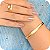 Bracelete com Textura - Banhado a Ouro 18k - Imagem 1