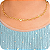 Choker com Elo de Corações - Banhada a Ouro 18k - Imagem 1