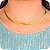 Choker Malha 4mm - Banhada a Ouro 18k - Imagem 1