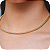 Choker Rabo de Rato 4mm - Banhada a Ouro 18k - Imagem 1