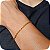 Pulseira Masculina Elos Quadrados Pequenos - Banhada a Ouro 18k - Imagem 1