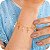 Pulseira com Pingente de Cruz - Banhada a Ouro 18k - Imagem 1