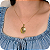 Pingente Relicário Oval Estilo Vintage - Banhado a Ouro 18k - Imagem 1