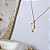 Corrente com Pingente Gratidão e Coração Cravejado em Microzircônias - Banhado a Ouro 18k - Imagem 2
