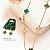 Choker de Trevos Verde de Pedra Malaquita - Banhado a Ouro 18k - Imagem 2