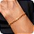 Pulseira Masculina Elo Quadrado - Banhada a Ouro 18k - Imagem 1