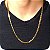 Corrente Masculina Piastrine 60cm com Fecho Gaveta – Banhada a Ouro 18k - Imagem 1
