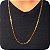 Corrente Masculina Fígaro 70cm - Banhada a Ouro 18k - Imagem 1