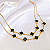Choker Duplo de Trevos em Pedras Pretas 10 Propósitos - Banhada a Ouro 18k - Imagem 2