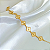 Pulseira com Trevos Dourados 8 Propósitos - Banhada a Ouro 18k - Imagem 2