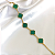 Pulseira com Trevos verdes 5 Propósitos - Banhada a Ouro 18k - Imagem 2