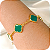Pulseira com Trevos verdes 5 Propósitos - Banhada a Ouro 18k - Imagem 1
