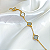 Pulseira com Trevos com Glitter Prata 4 Propósitos - Banhada a Ouro 18k - Imagem 2