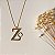 Colar de Letra Z com Trevo - Design Próprio - Banhado a Ouro 18k - Imagem 2